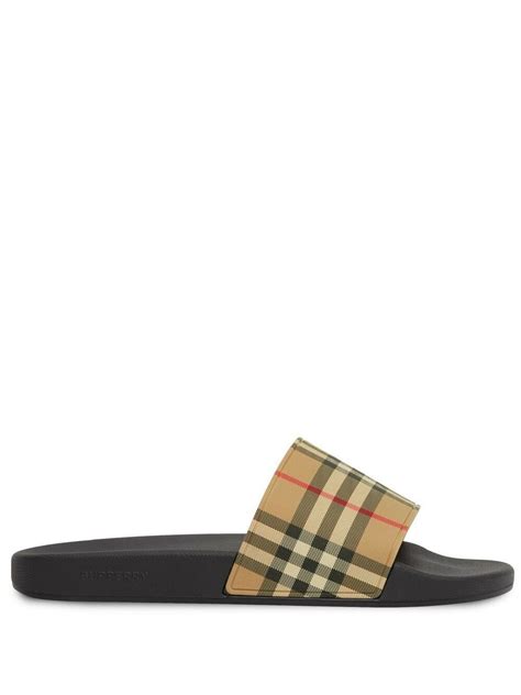 burberry check print pool slides|Burberry Limited.